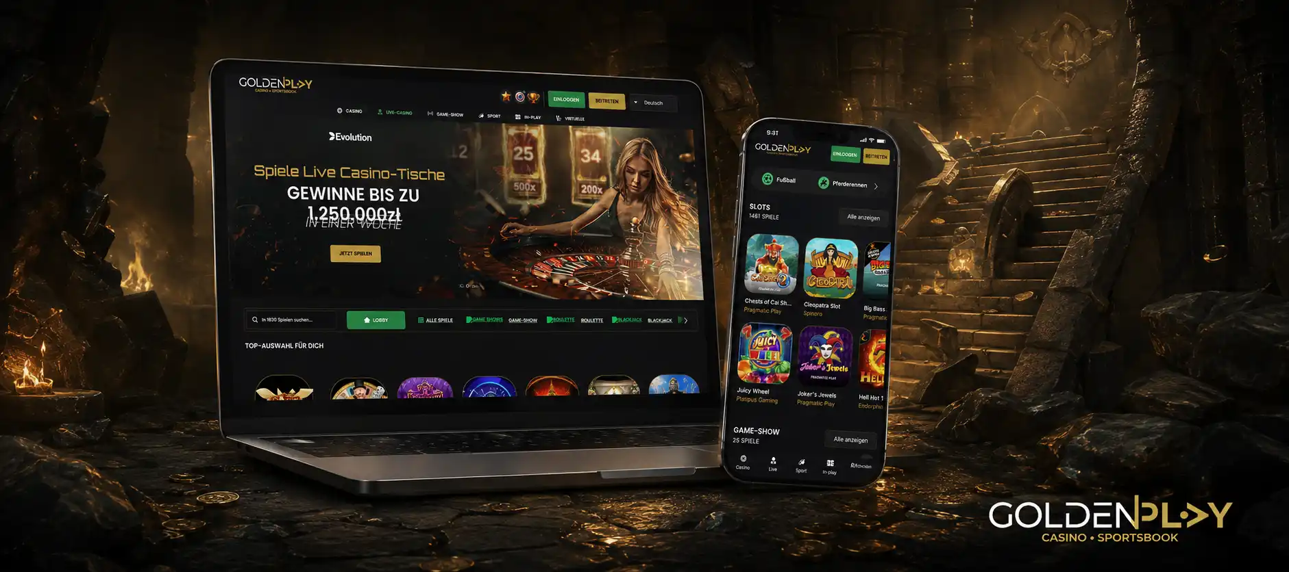 Registrierung und Login bei Golden Play